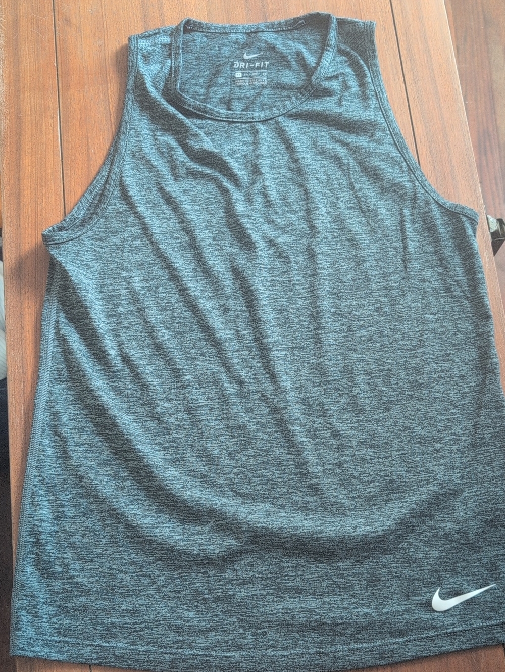 Nike Women's Heather Charcoal Performance Tank Top